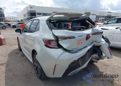 2019 Toyota Corolla Xse z USA, uszkodzony, nr VIN JTNK4RBE9K3012087